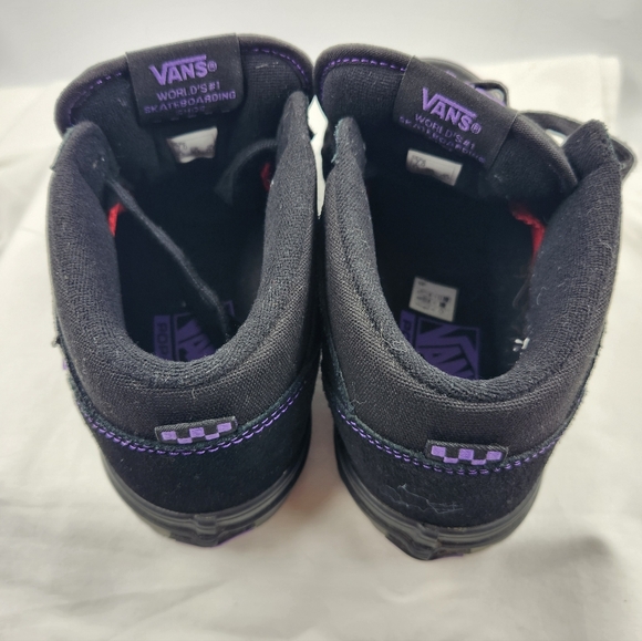 Vans Half Cab Rare Black and Purple Half Cab Skateboard Shoes Men's Size 7 - Picture 3 of 13